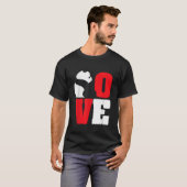 Panda Bear Black and White Panda Liebe T-Shirt (Vorne ganz)