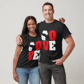 Panda Bear Black and White Panda Liebe T-Shirt (Unisex)