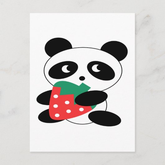 Panda bear Blank Postkarte (Vorderseite)