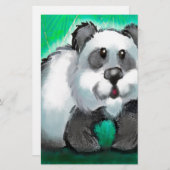 Panda Bear Briefpapier (Vorne/Hinten)