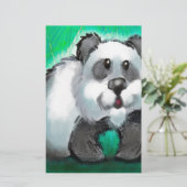 Panda Bear Briefpapier (Stehend Vorderseite)