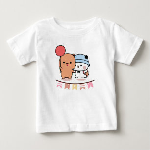 PANDA BEAR, bubu und dudu hugs Liebe Ballon Baby T-shirt