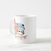 PANDA BEAR, bubu und dudu hugs Liebe Ballon Kaffeetasse (Vorderseite Links)