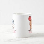 PANDA BEAR, bubu und dudu hugs Liebe Ballon Kaffeetasse (Mittel)