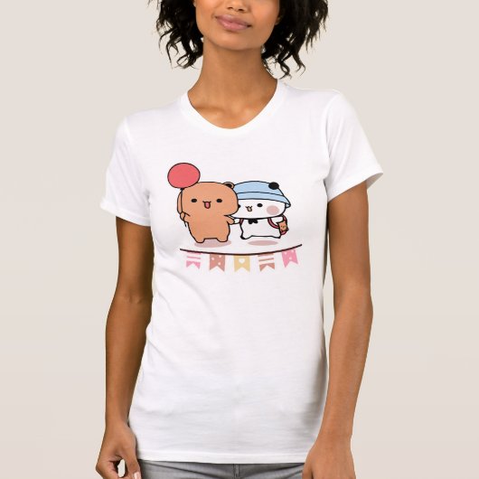 PANDA BEAR, bubu und dudu hugs Liebe Ballon T-Shirt (Vorderseite)