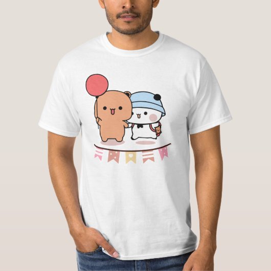 PANDA BEAR, bubu und dudu hugs Liebe Ballon T-Shirt (Vorderseite)