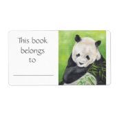 Panda Bear-Buchlabel (Vorne)