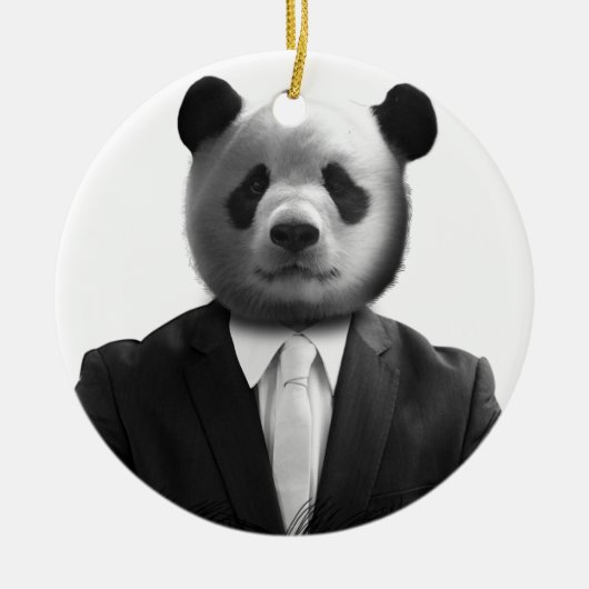 Panda Bear Business Anzug Keramikornament (Vorne)
