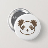 Panda Bear Button (Vorne & Hinten)