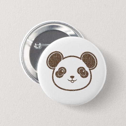 Panda Bear Button (Vorne & Hinten)