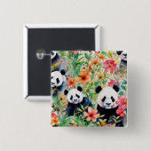 Panda Bear Button (Vorne & Hinten)