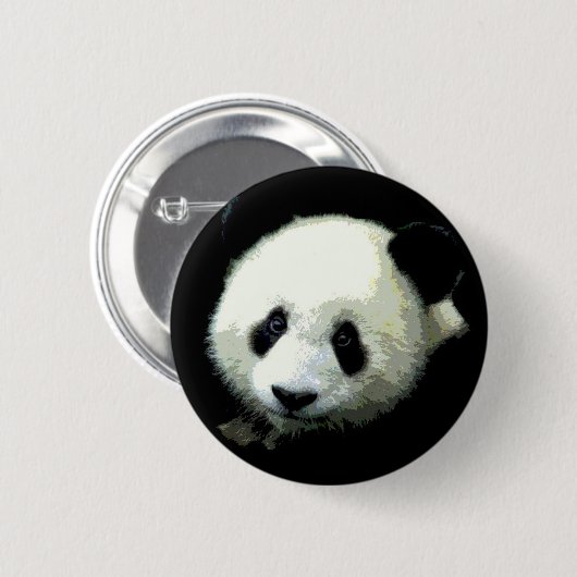 Panda Bear Button (Vorne & Hinten)