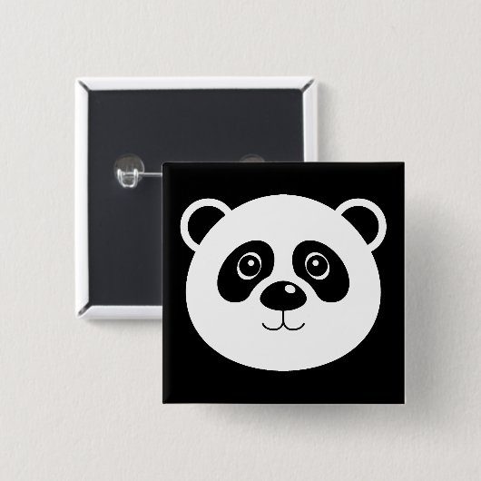 Panda Bear Button Abzeichen Button (Vorne & Hinten)