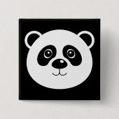 Panda Bear Button Abzeichen Button (Vorderseite)