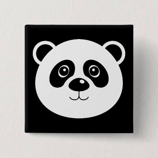 Panda Bear Button Abzeichen Button (Vorderseite)