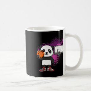 Panda Bear Bysketbyll Player Animal Lover Hoops Dr Kaffeetasse