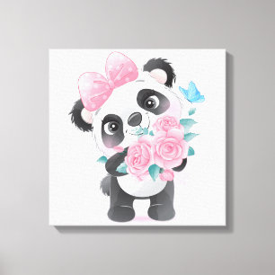 Panda Bear Canvas Print Leinwanddruck
