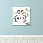 Panda Bear Canvas Print Leinwanddruck (Insitu (Holzboden))