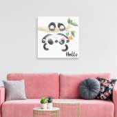Panda Bear Canvas Print Leinwanddruck (Insitu (Wohnzimmer))