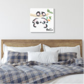 Panda Bear Canvas Print Leinwanddruck (Insitu (Schlafzimmer))