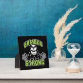 Panda Bear Cartoon - Bamboo Strong - Deadlift Fotoplatte (InSitu)