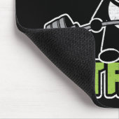 Panda Bear Cartoon - Bamboo Strong - Deadlift Mousepad (Ecke)