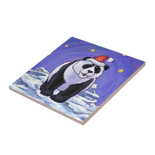 Panda Bear Christmas Fliese (Seite)