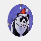 Panda Bear Christmas Keramikornament (Rechts)