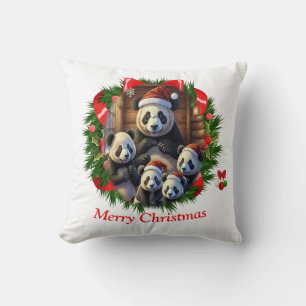 Panda Bear Christmas Kissen