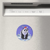 Panda Bear Christmas Magnet (In Situ (Geschirrspüler))