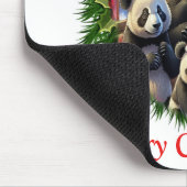 Panda Bear Christmas Mousepad (Ecke)