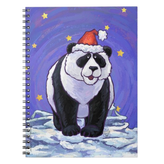 Panda Bear Christmas Notizblock (Vorderseite)