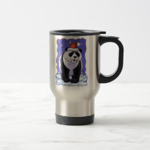 Panda Bear Christmas Reisebecher