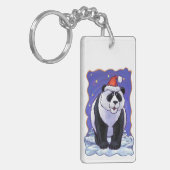 Panda Bear Christmas Schlüsselanhänger (Vorderseite links)
