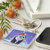 Panda Bear Christmas Schlüsselanhänger (Vorderseite rechts)