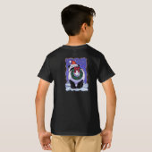 Panda Bear Christmas T-Shirt (Schwarz voll)