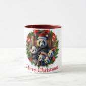 Panda Bear Christmas Tasse (Zentrum)