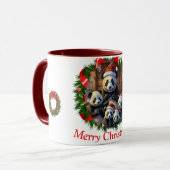 Panda Bear Christmas Tasse (Vorderseite Links)