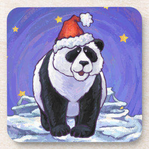 Panda Bear Christmas Untersetzer