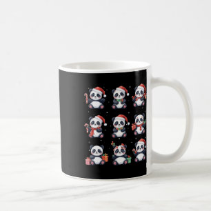 Panda Bear Christmas Weihnachtsmannmütze Funny Ani Kaffeetasse