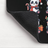 Panda Bear Christmas Weihnachtsmannmütze Funny Ani Mousepad (Ecke)