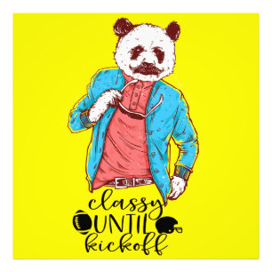 Panda Bear Classy bis Kickoff American Football Fotodruck