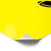 Panda Bear Classy bis Kickoff American Football Poster (Ecke)