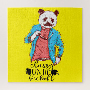 Panda Bear Classy bis Kickoff American Football Puzzle