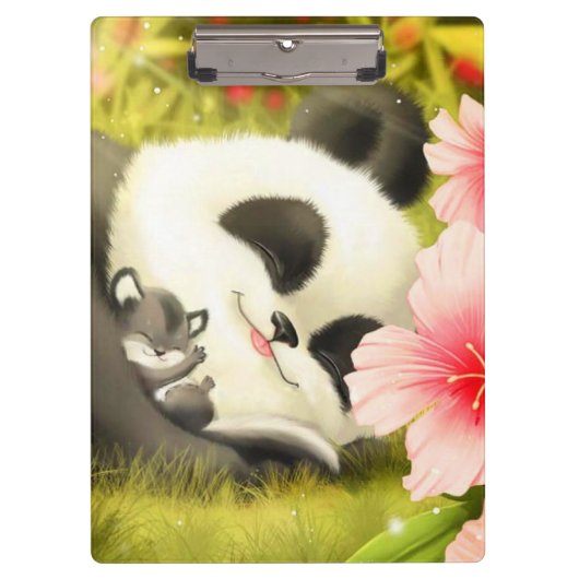 Panda Bear/Clipboard Klemmbrett (Vorderseite)