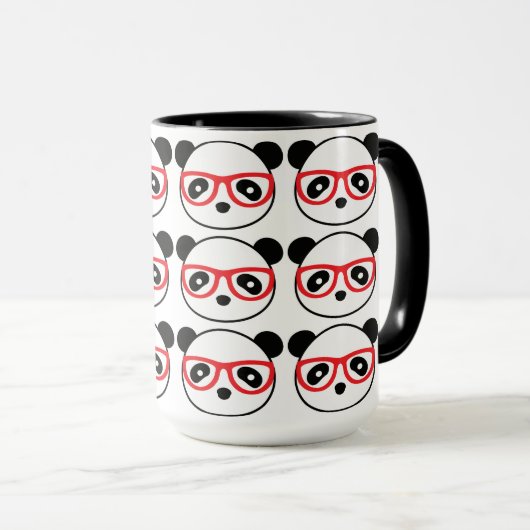 Panda Bear Coffee Tasse (VorderseiteRechts)
