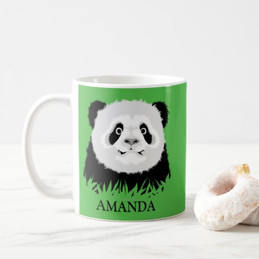 Panda Bear Coffee Tasse (Mit Donut)
