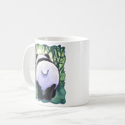 Panda Bear Coming and Going Coffee Tasse (Vorderseite Links)