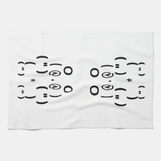 Panda Bear Computer Symbol Geschirrtuch