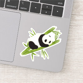 Panda Bear Custom Cut Vinyl Sticker